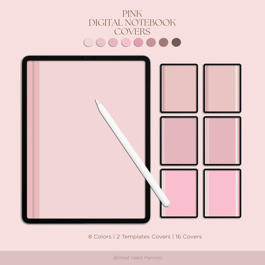 Digital Notebook Covers | Pink Colors | "That's So Hot" | GoodNotes Covers, Samsung Notes Covers, Notability Covers, Digital Planner Covers
